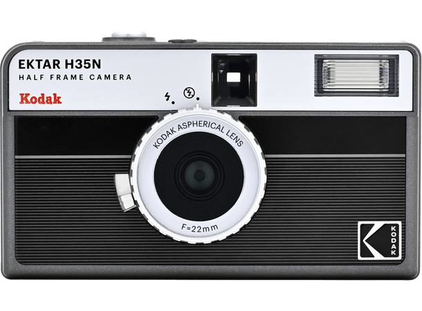 Kodak EKTAR H35N Half Frame Sort Analogt kamera som skyter half frame