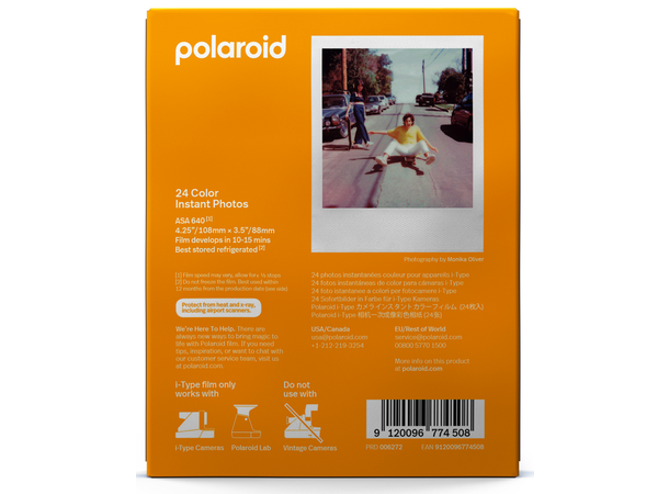 Polaroid I-Type Fargefilm 3 pk Fargefilm for Polaroid I-Type kamera
