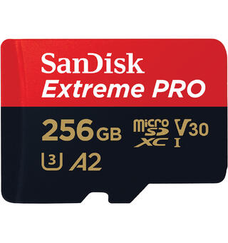 Sandisk MicroSDXC Extreme Pro 256 GB 200MB/s A2 C10 V30 UHS-I
