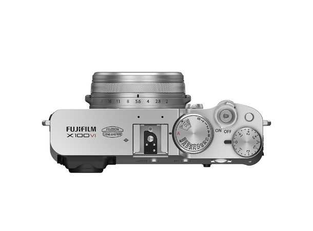 Fujifilm X100VI Silver Værtettet, hybridsøker, Fujinon 23mm f/2