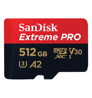 Sandisk MicroSDXC Extreme Pro 512 GB 200MB/s A2 C10 V30 UHS-I