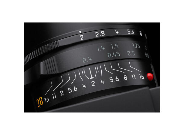 Leica Summicron-M 28mm f/2 ASPH Svart anodisert finish, 2023 versjon