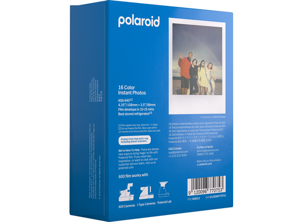 Polaroid 600 Farge 2 pk. Fargefilm for Polaroid 600 kamera