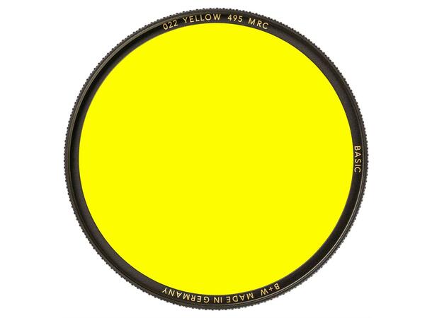 B+W Yellow 58mm 495 MRC Basic Gult filter for S/H fotografering