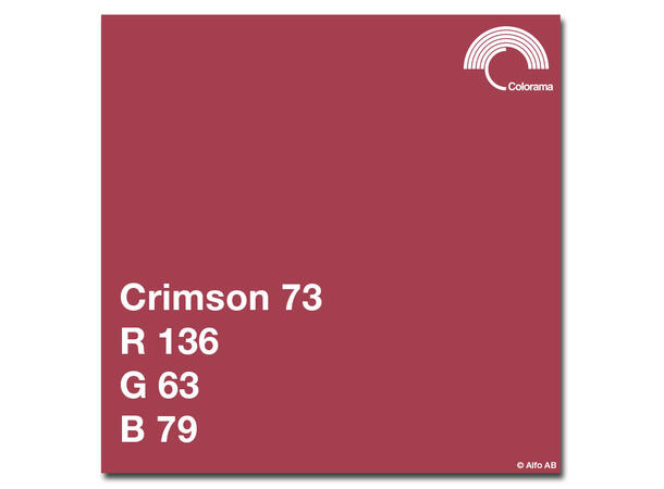 Colorama 2.72X11M Crimson Papirbakgrunn 2,72m bred Høyrød