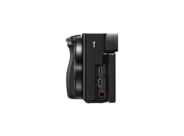 Sony A6100 + E 16-50mm F3.5-5.6 PZ OSS Kamera med rask auto fokus