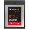 Sandisk CFexpress Extreme 512 GB Les 1700MB/s, Skriv 1400MB/s