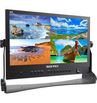 Seetec ATEM156 15.6" 4K videomonitor Monitor med 4 HDMI inn og 4 HDMI loop ut