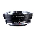 K&F Adapter for Fuji X til Canon FD Bruk Canon FD objektiv på Fuji kamera