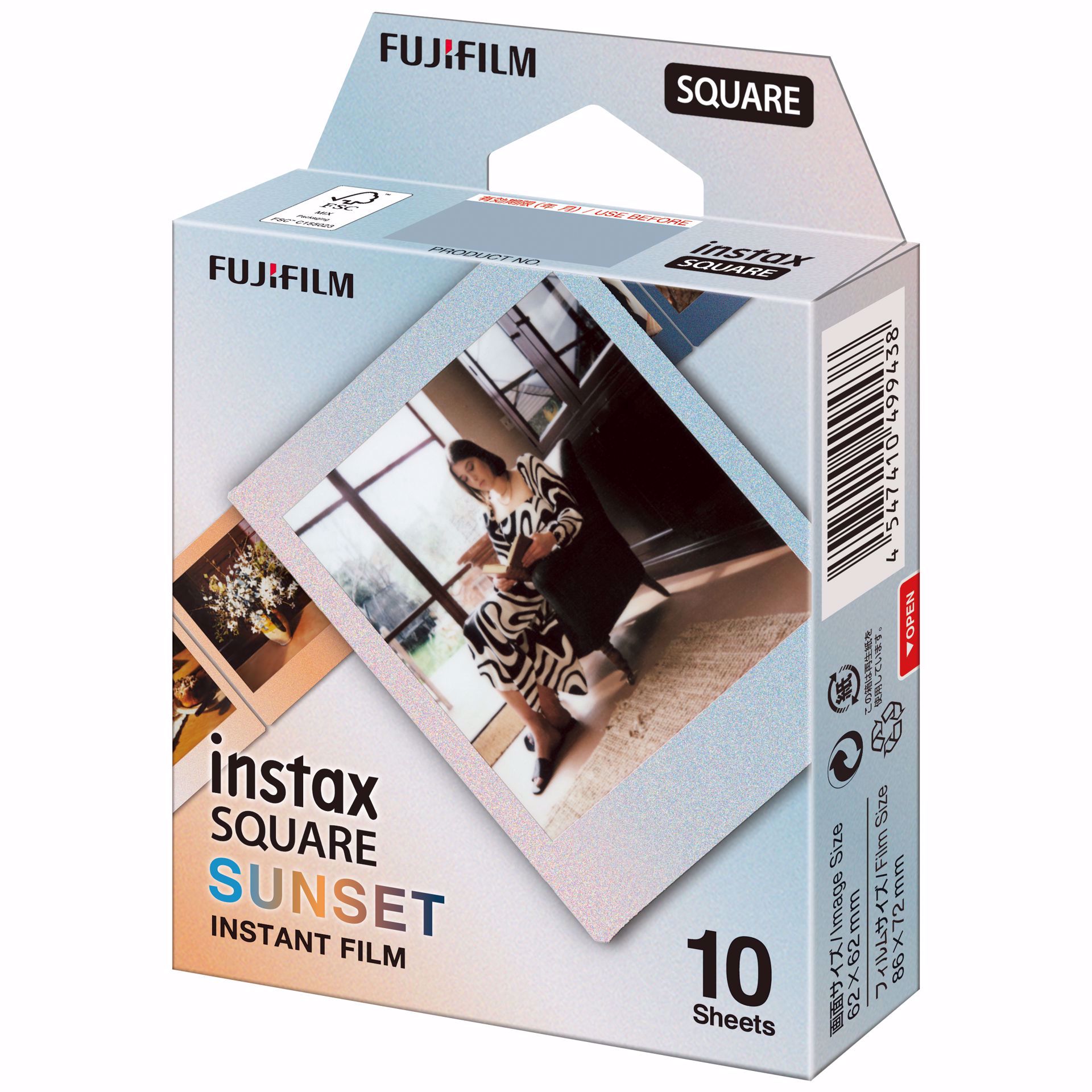 Fujifilm Instax Square Film Sunset 10 bilder, fargefilm til Fuji SQ