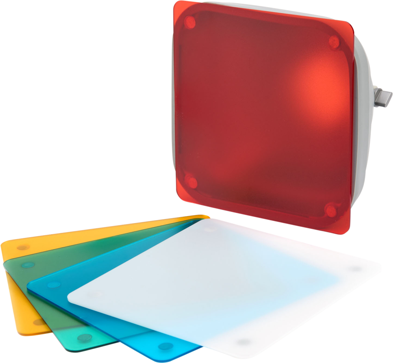 Hobolite Mini softboks og fargefilter Brettbar med fargefilter.