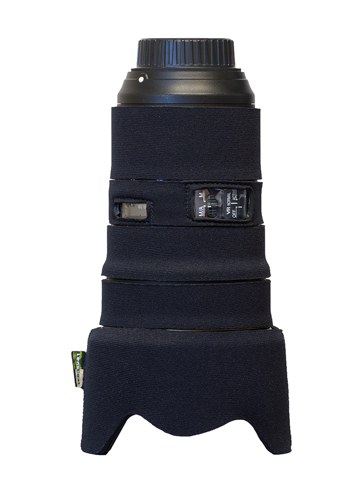 Lenscoat for Nikon 24-70 f2.8E VR Black Objektivbeskyttelse, Sort