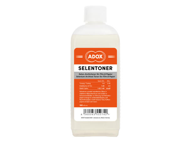 ADOX Selenium Toner 500 ml Selen-toner for arkivbestandig S/H-kopi 