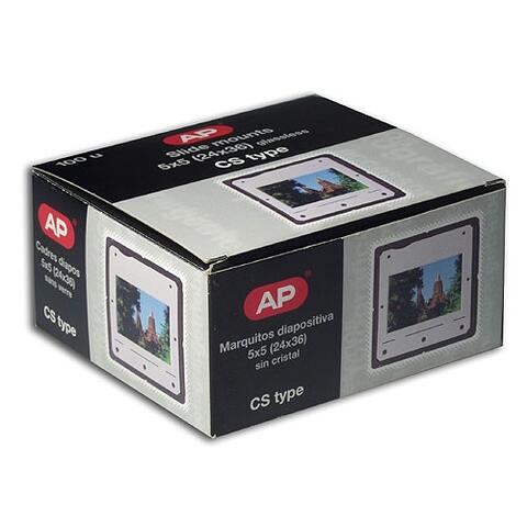 AP 100x CS II Slide Mounts 24x36 100 stk diasrammer for manuell montering