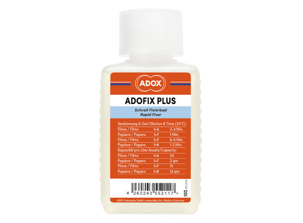 Adox Adofix Plus Fixer 100 ml conc. Fiks til film, blad og papirfremkalling 