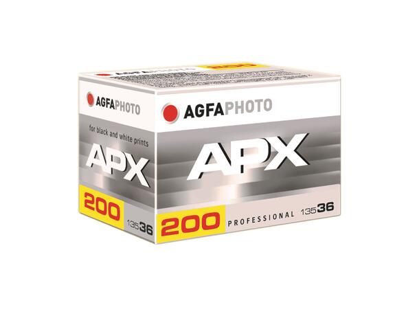 AgfaPhoto APX 200 Pro 135-36 Sort/Hvit-film, 200 ASA, 36 bilder 