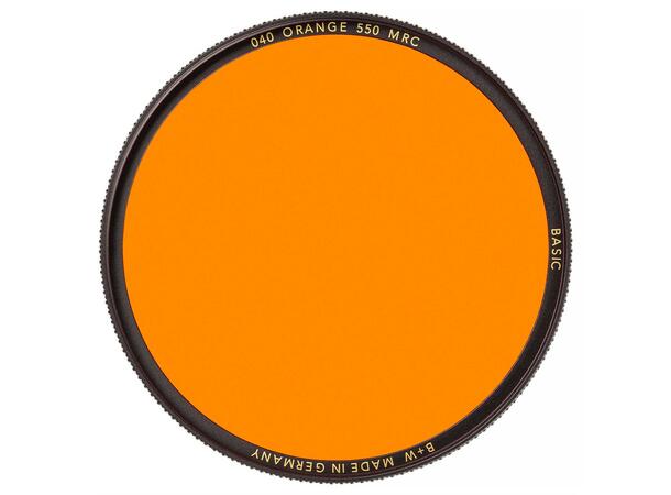 B+W Orange 62mm 550 MRC Basic Oransje filter for S/H fotografering 