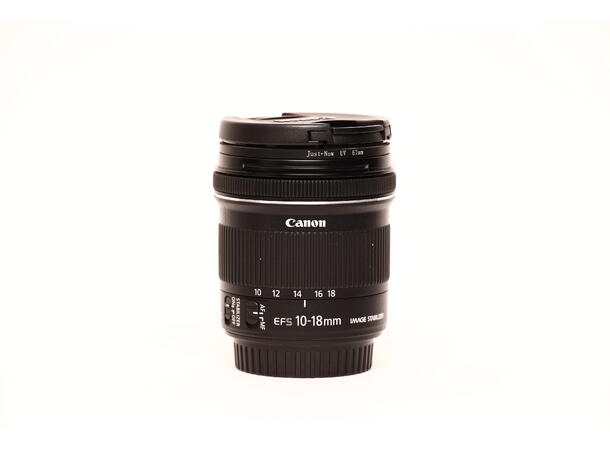 Canon 10-18mm f4.5-5.6 IS STM EF-S BRUKT BRUKT, Se beskrivelse 