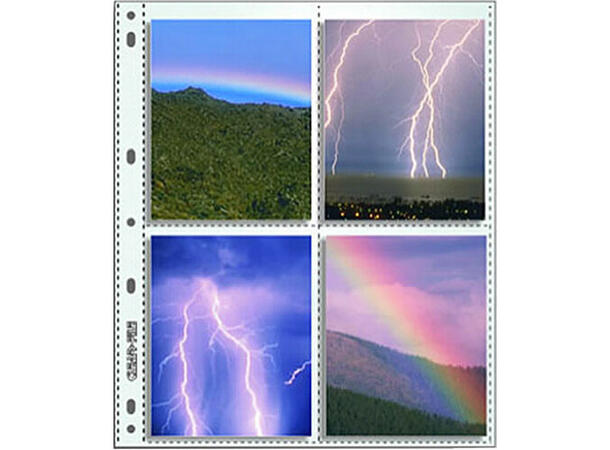 Clear File Negativlommer 4x5 (9x12cm) Transparent PP. 4 lommer pr side 