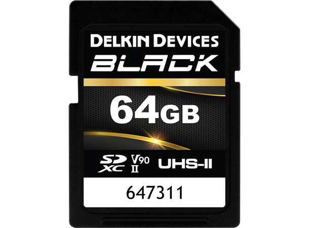 Delkin SD Black Rugged 64 GB R300/W250 UHS II (V90) 