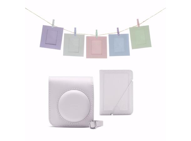 Fujifilm Instax Mini 12 Accessory Kit Clay White. Veske, album og rammer 