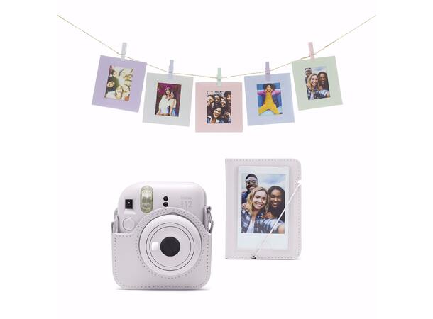 Fujifilm Instax Mini 12 Accessory Kit Clay White. Veske, album og rammer 
