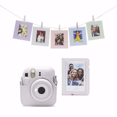Fujifilm Instax Mini 12 Accessory Kit Clay White. Veske, album og rammer