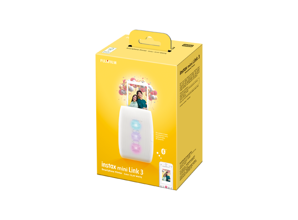 Fujifilm Instax Mini Link3 White Mobilfotoprinter for Instax Mini bilder 