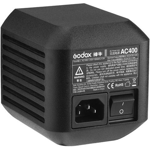 Godox AC-adapter AC400 for AD400 Pro Str&#248;mforsyning for Witstro AD400Pro