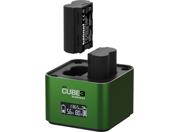 Hahnel ProCube 3 Twin Charger, Fujifilm Smart dobbellader 