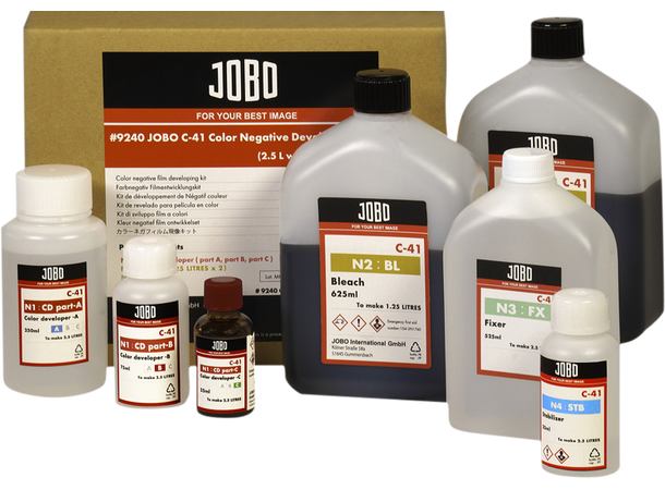Jobo C-41 3-bads Kjemi Kjemisett for fremkalling av C-41, 2,5 L 