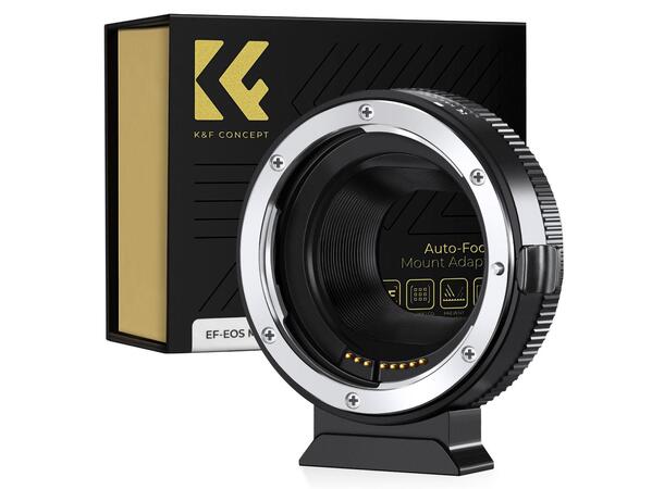 K&F AF Adapter for Canon EF til EOS-M Bruk EF(-s) objektiv på EOS-M kamera 