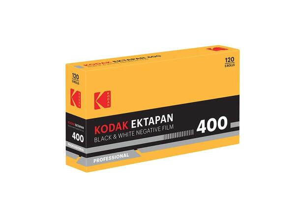Kodak Ektapan Pro 400 120 5 pkn 120-film, sort/hvitt, 400 ASA, 5 ruller 