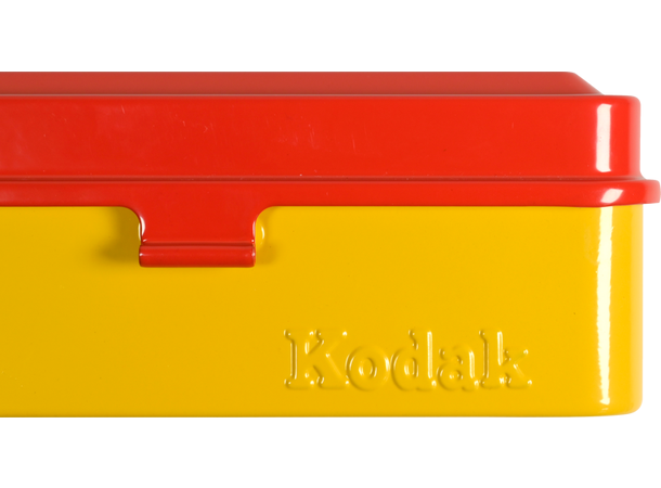 Kodak Film Case 120/135 Large Rød/gul Smart oppbevaring av filmruller