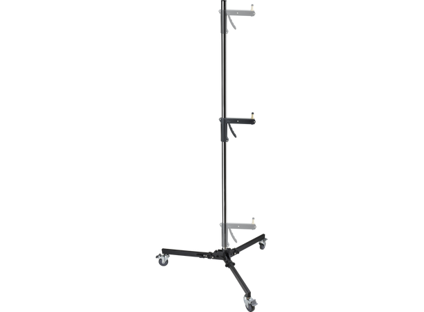Kupo 390M Stålsøyle med hjul Muliggjør rask opp/ned justering av lys. 