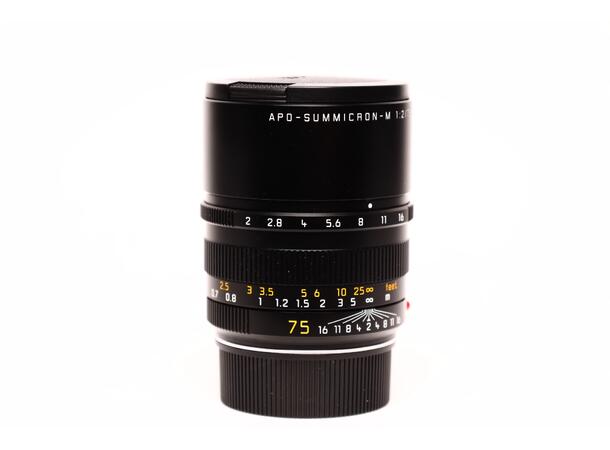 Leica APO-Summicron-M 75mm f/2 BRUKT BRUKT, Se beskrivelse, typ 11637 