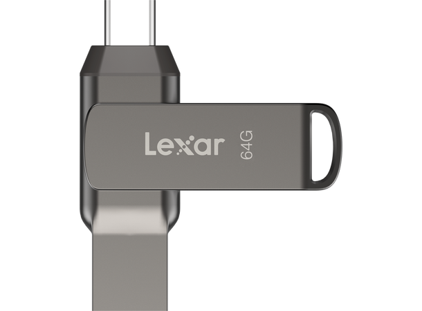 Lexar Dual Drive D400 64 GB minnepenn USB-C & USB-A, 100MB/s read 