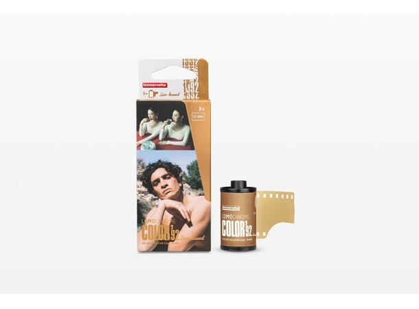 Lomography Color 92 Sun-kissed 135 3pkn ISO/ASA 400. 3stk 35mm negativ fargefilm 