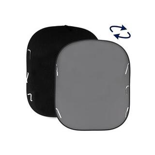 Manfrotto Bakgrunn 1.8X2.15M Svart/Grå Sammenleggbar vendbar bakgrunn