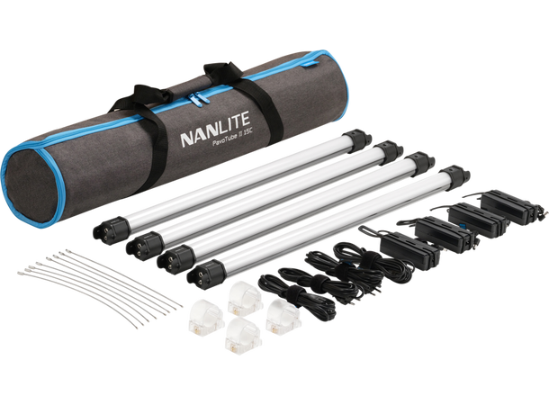NanLite Pavotube II 15C LED RGBWW 4 Light Kit 