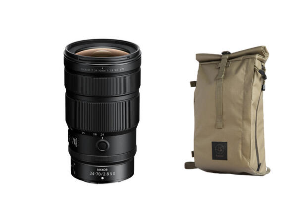 Nikon Z 24-70mm f/2.8 S II + F-STOP sekk Lyssterk zoom med høy bildekvalitet 