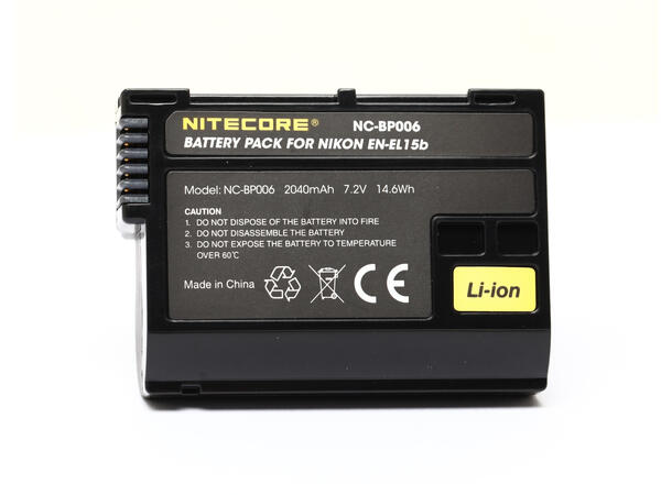 Nitecore NC-BP006 EN-EL15b Nikon EN-EL15b 