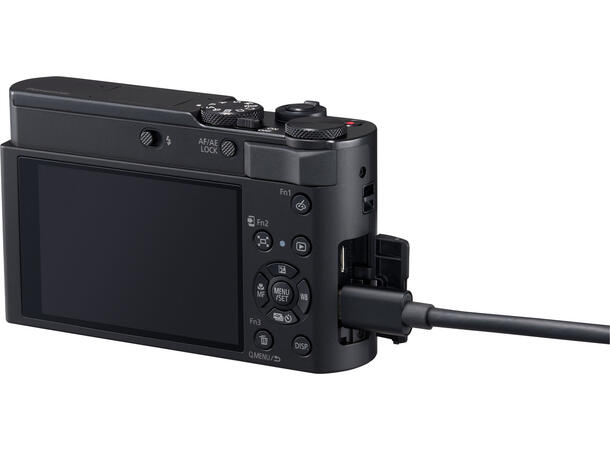 Panasonic Lumix TZ300, Sort 1 inch BSI Sensor, 15x Optical zoom 