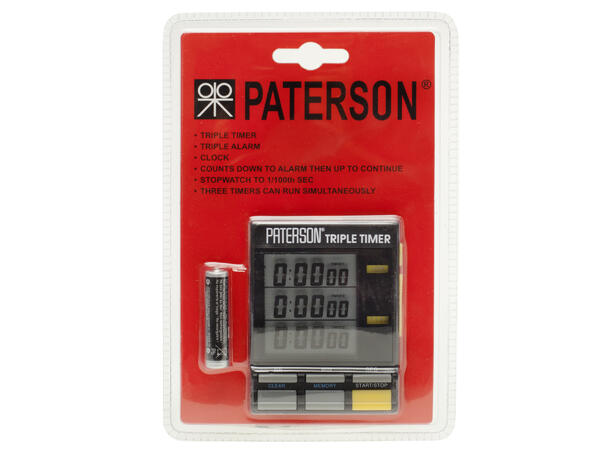 Paterson Triple Timer Perfekt til bruk ved fremkalling 
