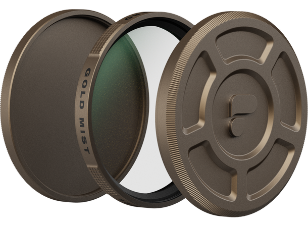 PolarPro 135 Serie Gold mist filter 67mm Gir retro gylden glød i bildene 
