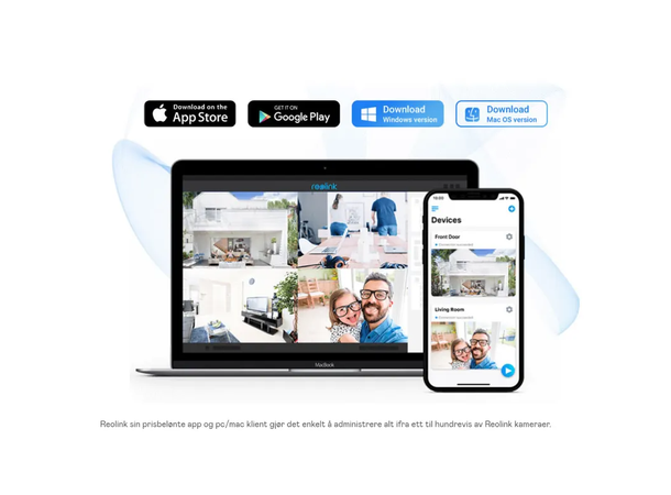 Reolink RLC-510WA W320 Sort Utendørs wifi kamera, 5MP, IP66 