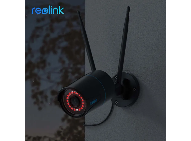Reolink RLC-510WA W320 Sort Utendørs wifi kamera, 5MP, IP66 