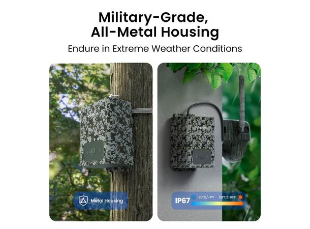 Reolink Utendørs Batteripakke Eksternbatteri til Reolink batterikamera 