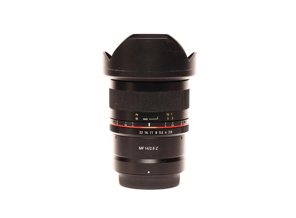 Samyang MF 14mm 1:2.8 Z, BRUKT BRUKT, Se beskrivelse, for Nikon Z 