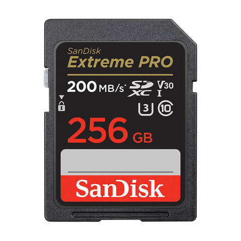 Sandisk SD Extreme Pro 256 GB 200MB/s UHS-I C10 V30 U3 UHS-I C10 V30